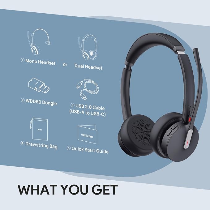 Yealink WH64 Hybrid Dual Wireless Headset - Image 7