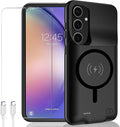 Battery Case for Galaxy A54, EnhancedUltra Thin Portable Protective Qi Wireless by YINGYKJ