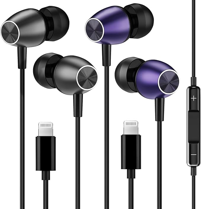Keyron Lightning Headphones for iPhone, Wired Earbuds by HeadphoneforiPhone