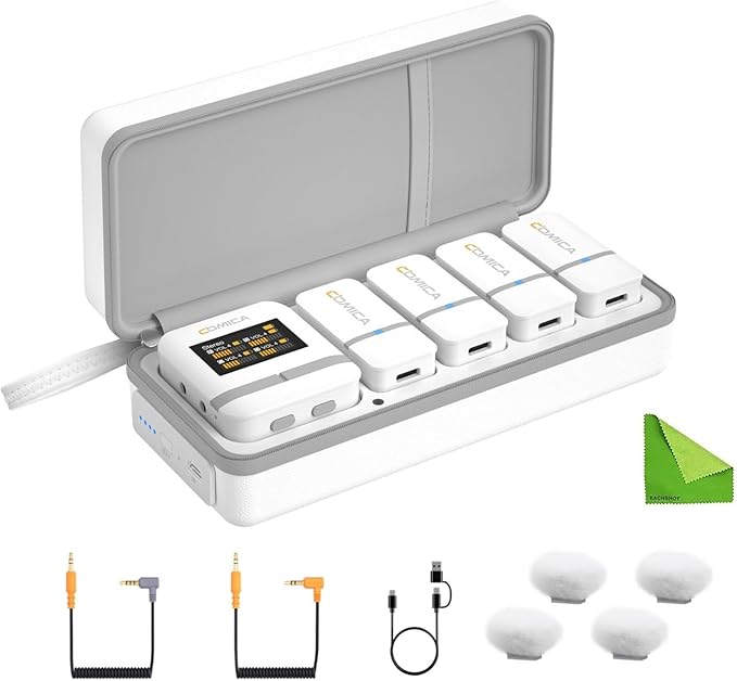 comica Vimo Q Four-Channel Mini Wireless Lavalier Microphone System by COMICA