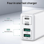 SCCVEE USB C Wall Charger, 40W 4-Port USB C Charger Block, Fast Charging Block - Image 4