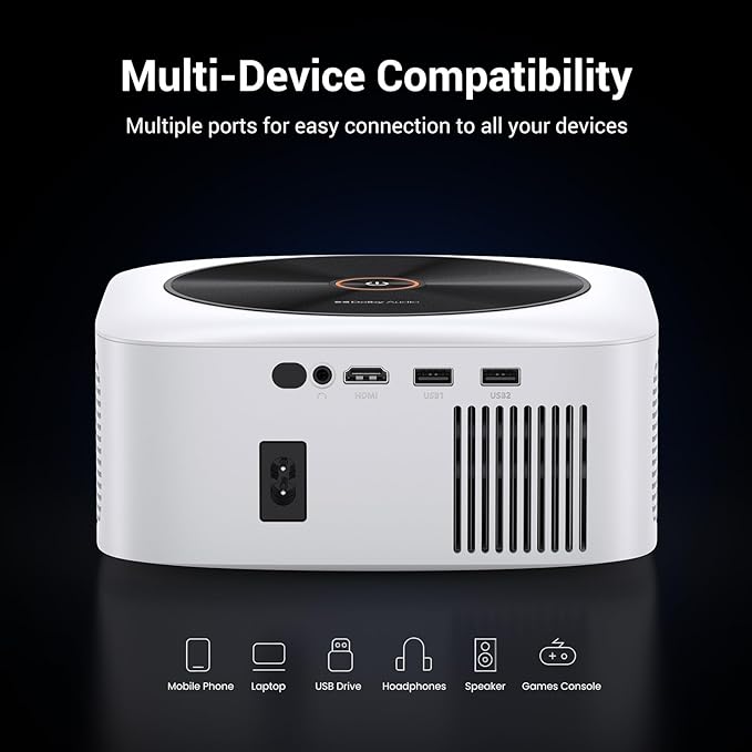 HAPPRUN 1500 ANSI Lumens Outdoor Projector - Image 9
