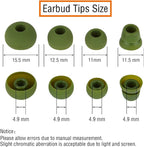 Silicone Ear Bud Tips Replacement Earbud Tips Compatible - Image 2