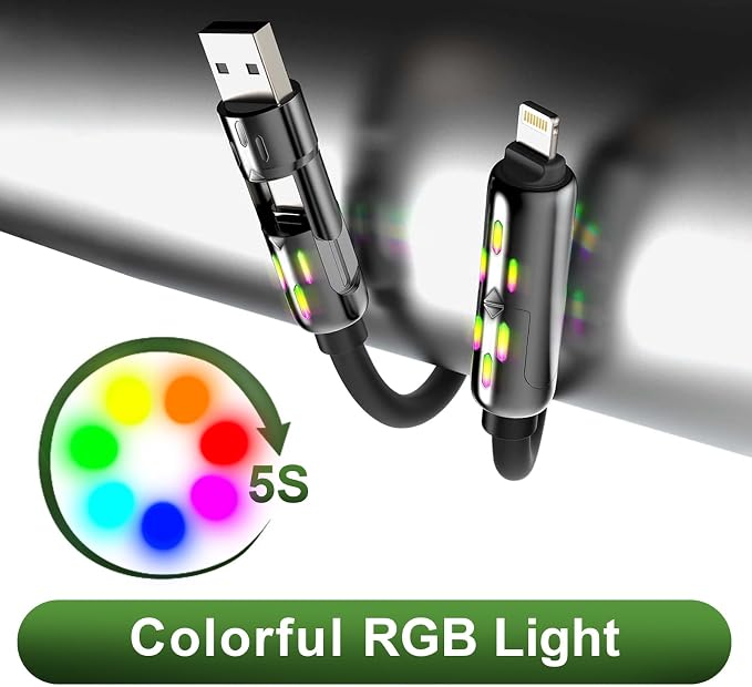 KerrKim 240W 4-in-1 Multi Fast USB Charging Cable - Image 6