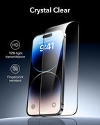 ESR 3 Pack 9H+ Glass for iPhone 14 Pro Max Screen Protector, Armorite - Image 8