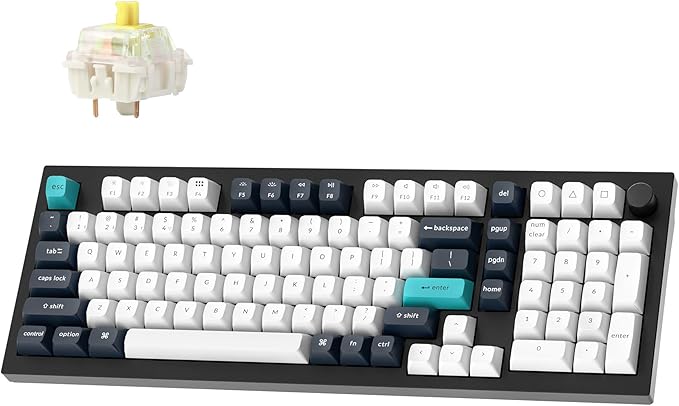 Keychron Q5 Max Wireless Custom Mechanical Keyboard, 2.4 GHz Bluetooth QMK Full by Keychron
