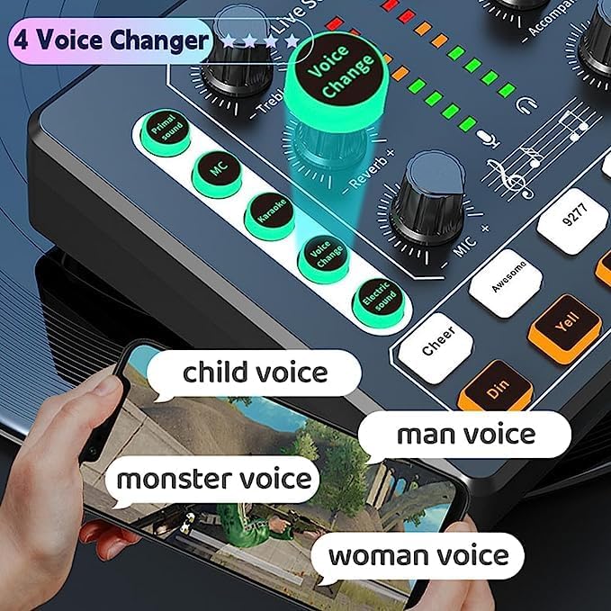 Podcast Equipment Bundle, BM-800 Podcast Microphone Bundle-Voice Changer - Image 5