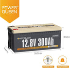 Power Queen 12V 300Ah Deep Cycle Battery, LiFePO4 Lithium Battery, Max.3840Wh - Image 2