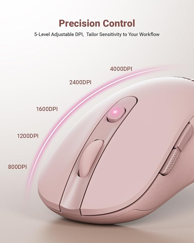 wegear USB Wireless Mouse for Laptop PC Mac, 2.4GHz Cordless Mouse - Image 3