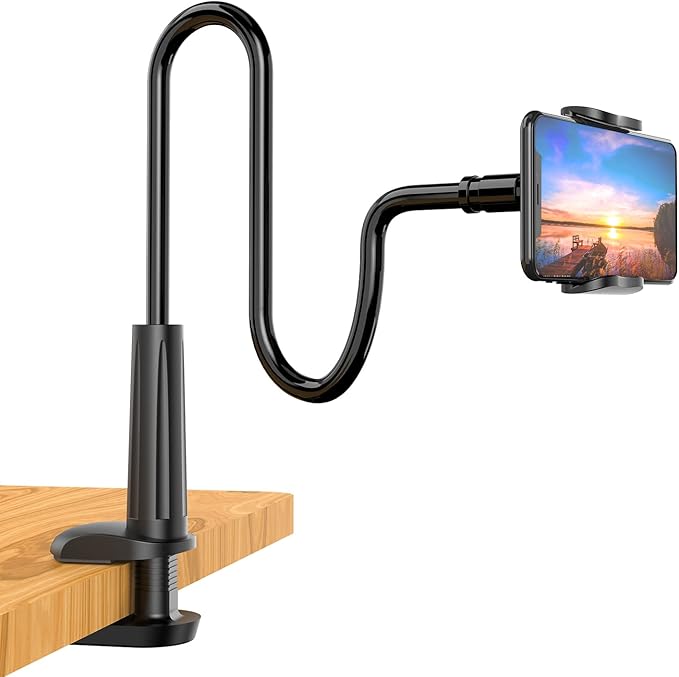 Phone Holder Bed Gooseneck Mount by SHAWE