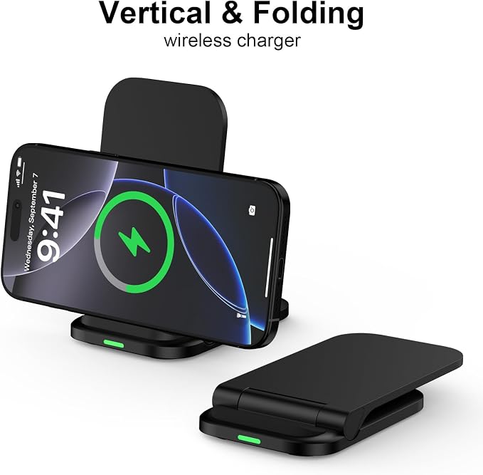 Wireless Charger Stand Samsung Wireless Charger Fast Charging Foldable Phone - Image 2