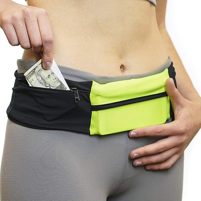 3 Pocket Adjustable Running Belt Waist Pack, Fanny Pack - Image 8
