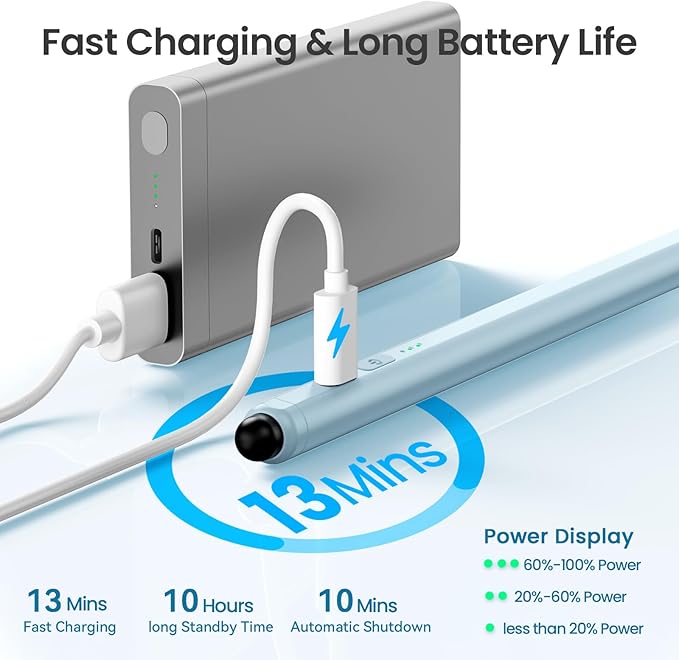 Stylus Pen for iPad, 13 mins Fast Charge Pencil - Image 3