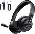 Wireless Headset with Mic for Work with AI Noise Cancelling Mic for Clear Calls by Masajoy
