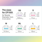 SpinFit CP1025- S/SS- Medical Grade Silicone Patented Ear Tips, Secure Fit and - Image 3