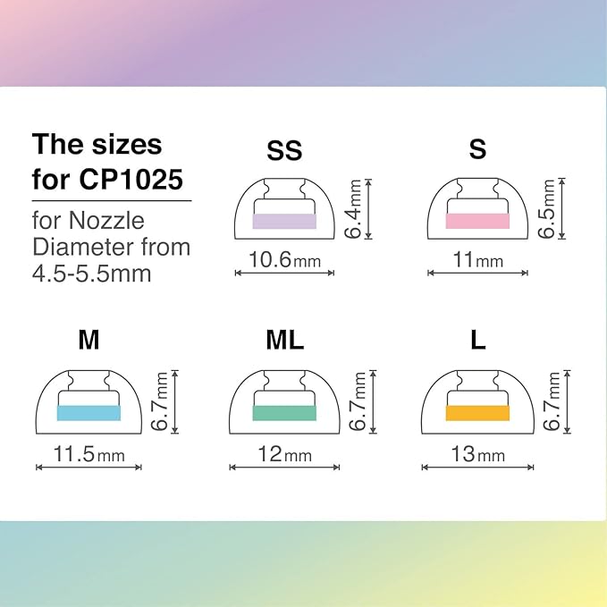 SpinFit CP1025- S/SS- Medical Grade Silicone Patented Ear Tips, Secure Fit and - Image 3