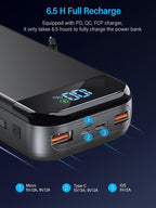 Portable Charger 32000mAh, 22.5W QC 3.0 PD 20W Smart LED Display Fast Charging - Image 4