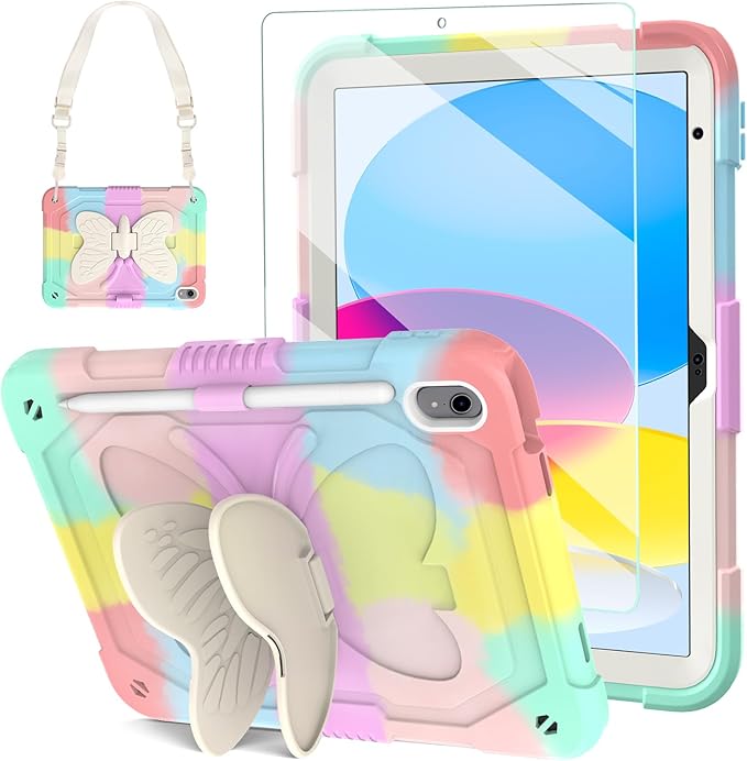 BLOSOMEET Cute Pink iPad A16 11th/10th Generation Case by BLOSOMEET