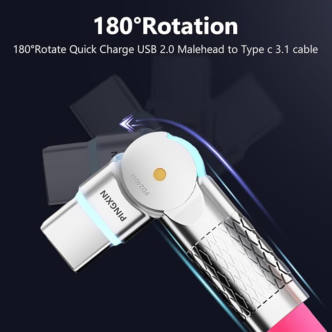 USB C to USB C Cable 10ft 240W 2-Pack USB 2.0, Type C Charging Cable - Image 2