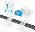 100PCS Cable Clips, Adhesive Wire Clips Organizer Cord Clips Management by Abnii
