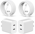 for iPhone Fast Charger, Dual Port USB C iPhone Charger Fast Charging Block by SpeedScope