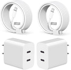 for iPhone Fast Charger, Dual Port USB C iPhone Charger Fast Charging Block by SpeedScope