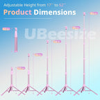 UBeesize 62" Phone Tripod & Selfie Stick, Camera Tripod Stand - Image 2