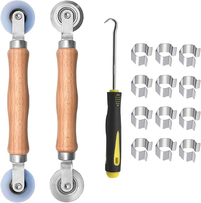 BAYTORY Upgrade Window Screen Repair Kit, Steel/Nylon Roller Tool by BAYTORY