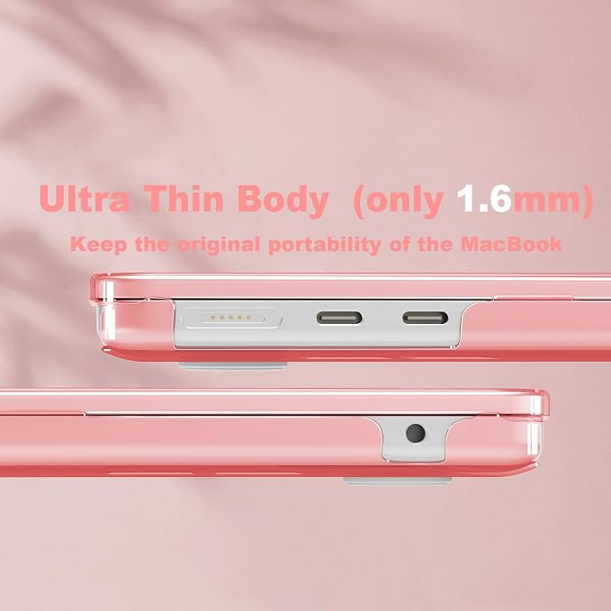 CISSOOK Compatible with MacBook Air 13.6 inch Case Pink 2022 2023 2024 2025 - Image 6