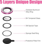 AGVEE 3+3 6 Pack for iPhone 14 6.1" / 14 Plus 6.7" Camera Lens Cover Protector - Image 7