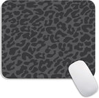 Square Mouse Pad Black Leopard, Personalized Premium-Textured Custom Mouse Mat by Armanza