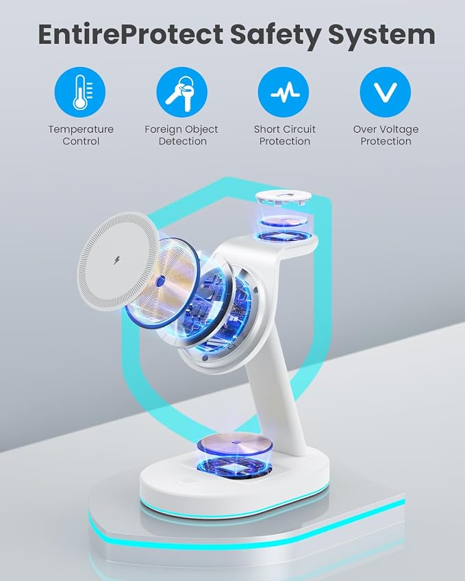 3 in 1 Wireless Charger Charging Station - Image 5
