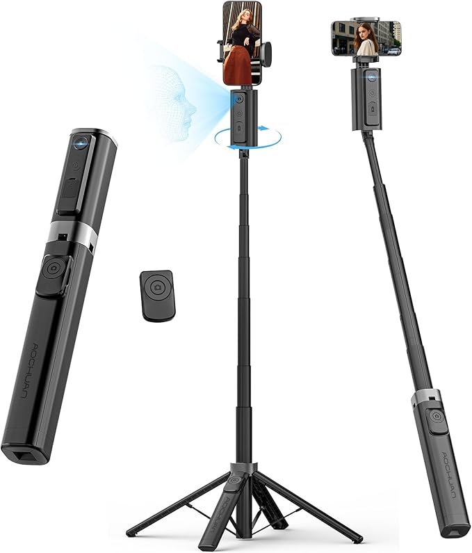 Auto Face TrackingTripod, w/Gesture Control by AOCHUAN