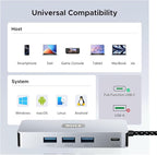 USB C Hub, 9 in 1 USB C to 4K@60HZ HDMI Multiport Adapter, RJ45 Gigabit Ethernet - Image 7