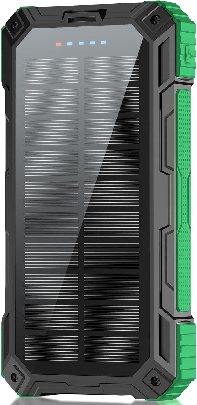 Solar Charger Power Bank 49800mAh Wireless Portable Phone Charger, 22.5W QC3.0 - Image 2