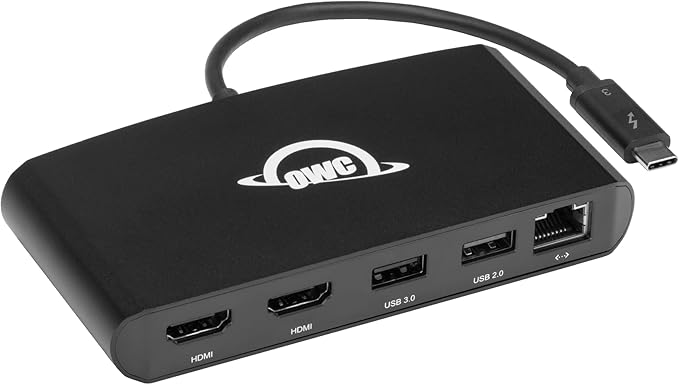 OWC Thunderbolt mini Dock, Bus-Powered 5-Port Multi-Adapter by OWC