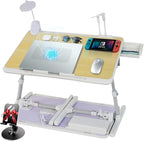 Laptop Lap Desk Include Cooling Fan, Adjustable Lap Desk by IXTRA