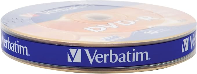 Verbatim DVD-R Blank Discs AZO Dye 4.7GB 16X Recordable Disc by Verbatim