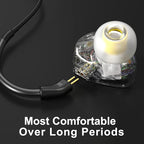 Xvive T9 in-Ear Monitor Headphones Dual Knowles BA Drivers IEM - Image 3
