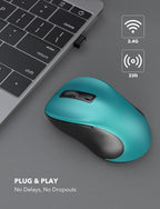Trueque Wireless Mouse for Laptop, 2.4GHz Ergonomic Computer Mouse - Image 2