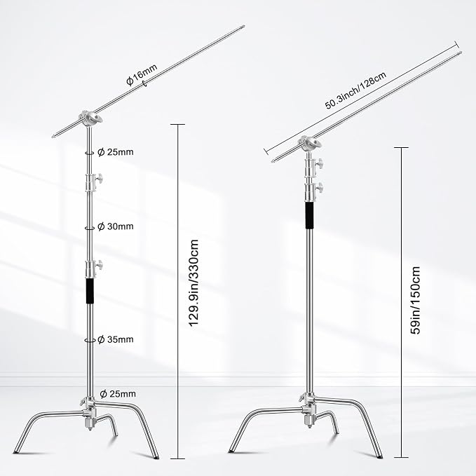 Heavy Duty C Stand 10.8ft/330cm - Image 4