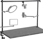 JUSMO LS15 Desk Overhead Camera Mount Rig Top-Down Shots, Professional Aluminum by JUSMODirect