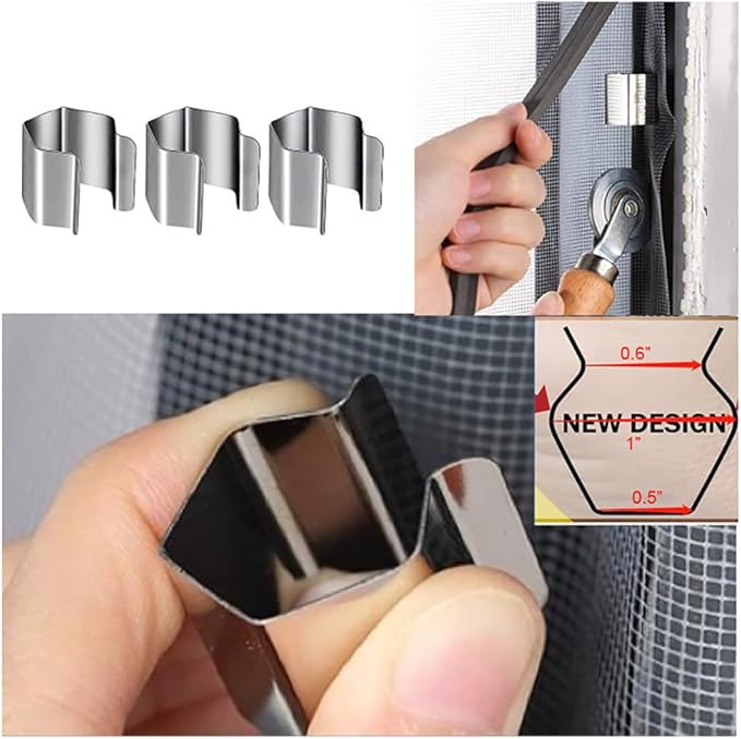 Windows Screen and Screen Door Repair Kit Including Steel/Nylon Roller - Image 3