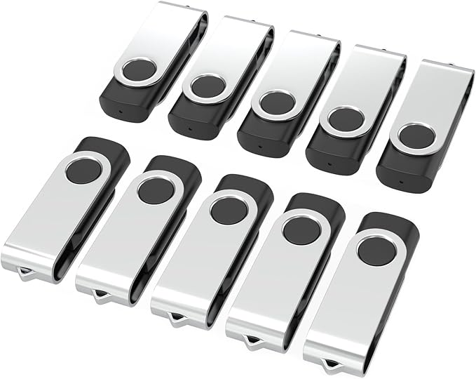 USB Flash Drives 32GB 10 Pack, Wooolken USB 2.0 Thumb Drives by WOOOLKEN