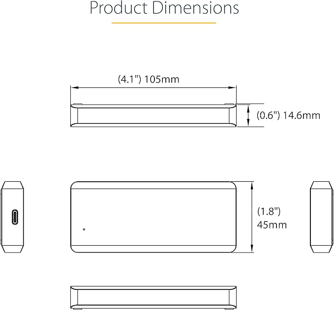StarTech.com USB-C 10Gbps M.2 NVMe PCIe SSD Enclosure - Image 8