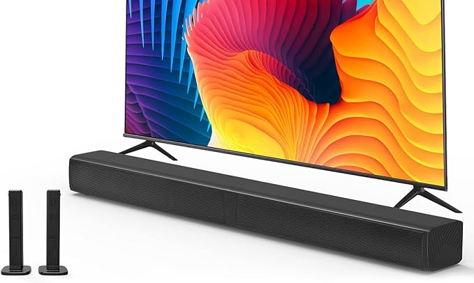 2 in 1 Separable Sound Bar for Smart TV, 2.2 Channel 32Inch Bluetooth 5.0 TV by Puxinat