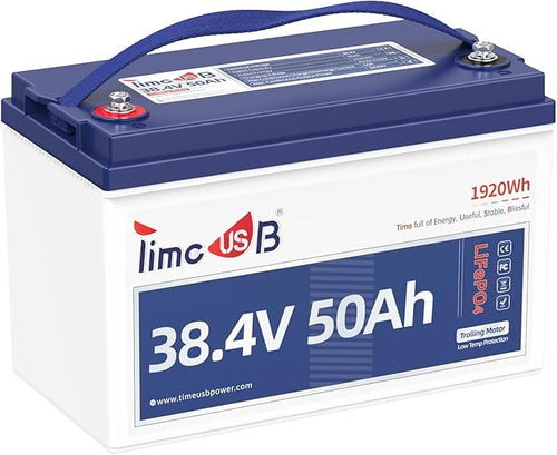 36V 50Ah Lithium Battery, Timeusb 36V LiFePO4 Battery by Timeusb