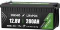 OKMO 12V 280Ah LiFePO4 Lithium Battery Built-in 150A BMS Low-Temp Protection by OKMOBeYourHomePowerBackup