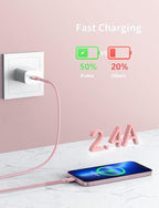 iPhone Charger 6FT 2Pack, Lightning Cable iPhone Fast Charging Cord Compatible - Image 2