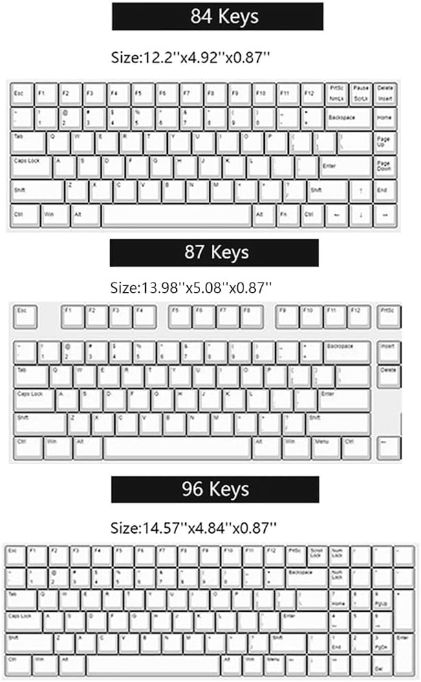 Acrylic Keyboard Dust Cover, 84 Keys Transparent Mechanical Keyboard Protective - Image 7
